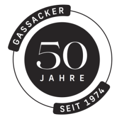 50 Jahre Gassacker seit 1974 (logo)